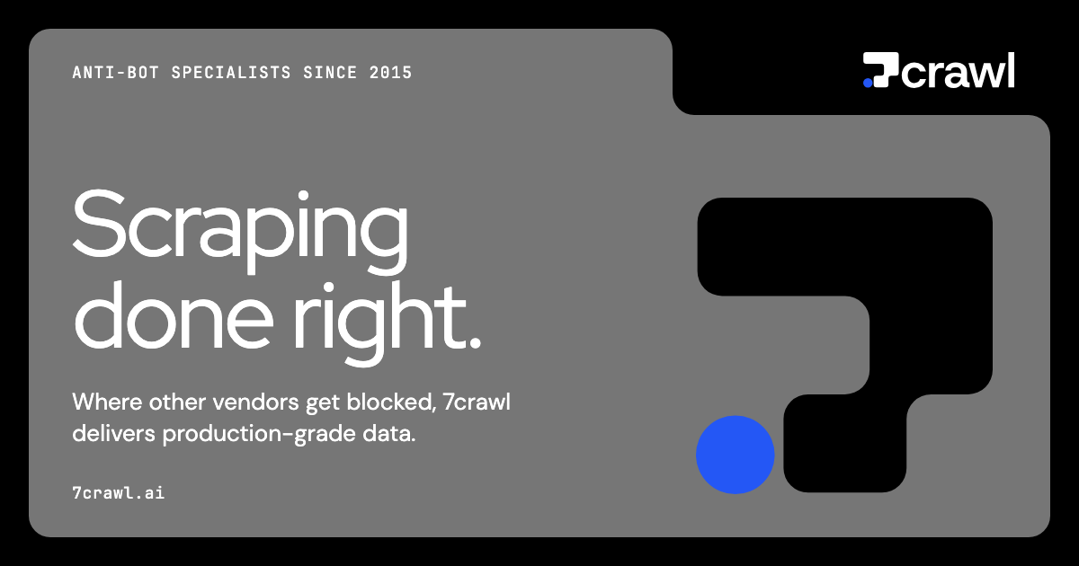 7crawl | Scraping done right